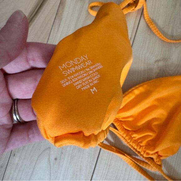 Monday Swimwear PALMA TOP Orange Size‎ Medium - Picture 3 of 3